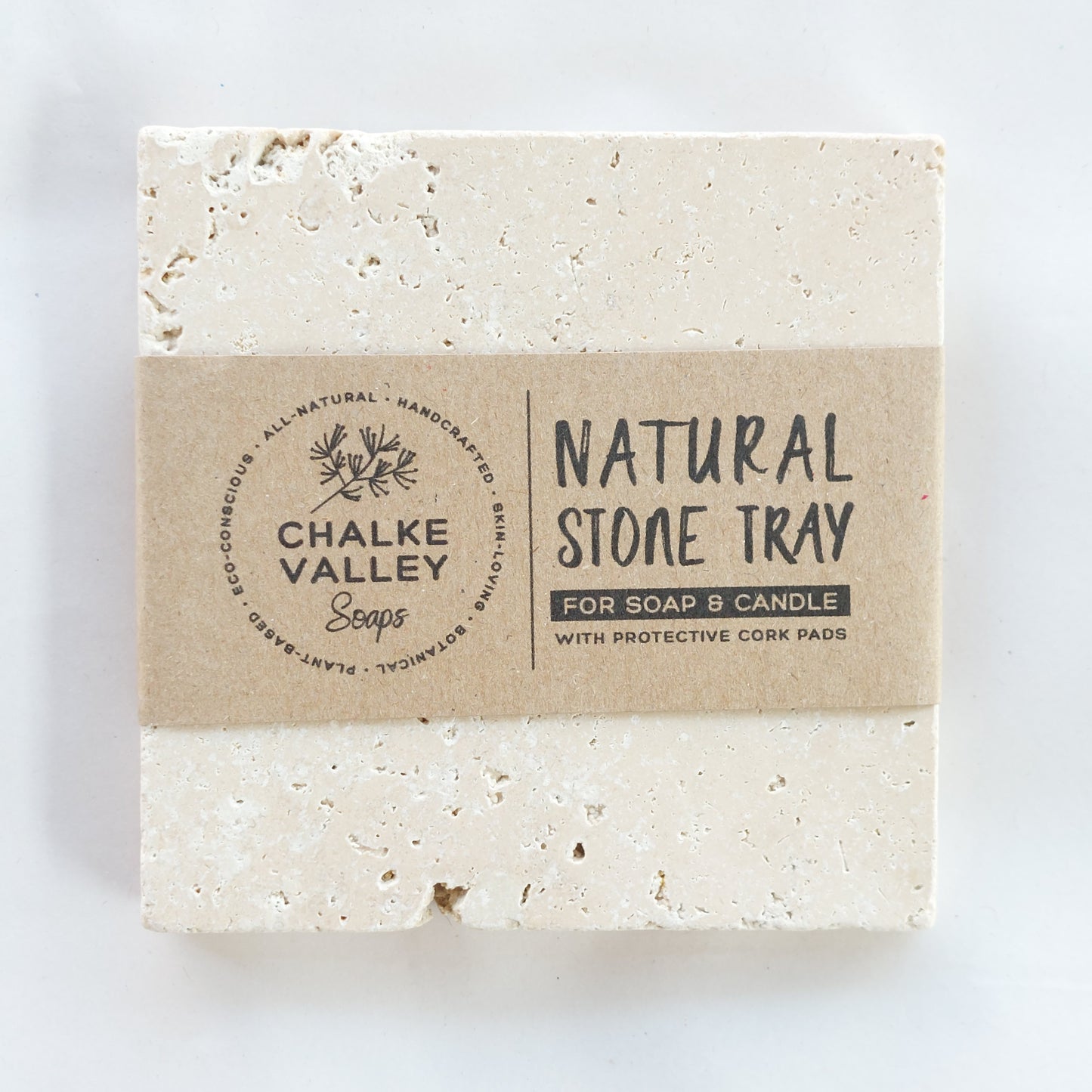Natural stone soap tray