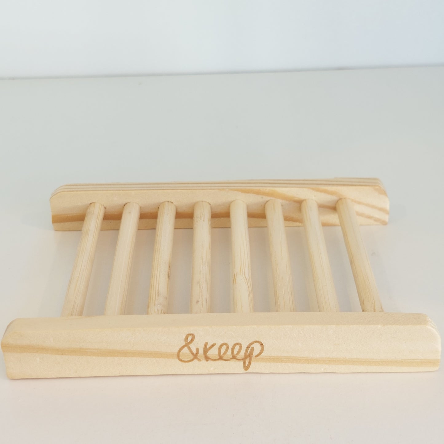 Wooden soap rack