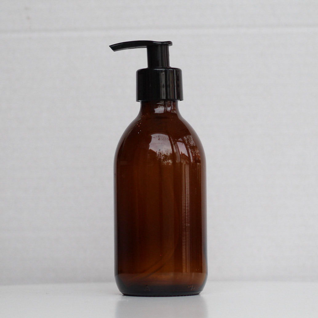Pump glass bottle 300ml