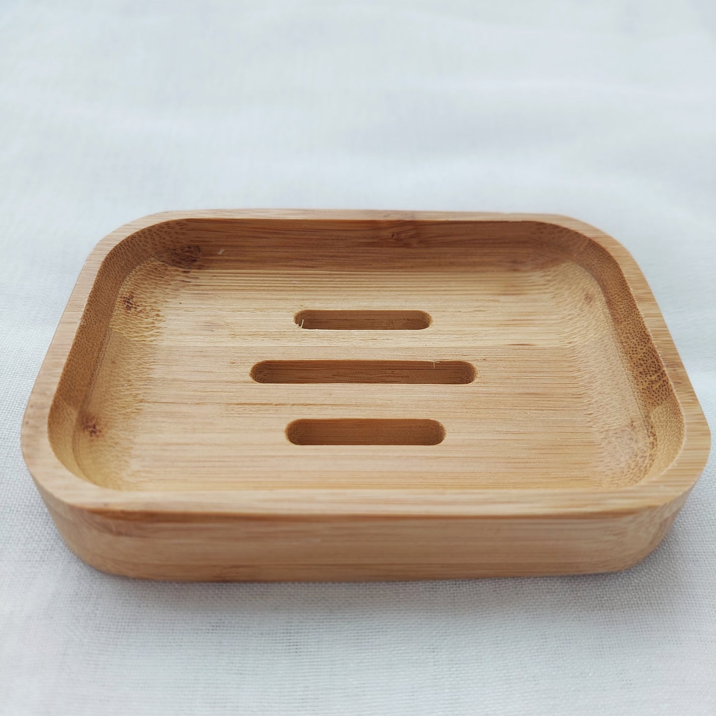 Bamboo soap dish
