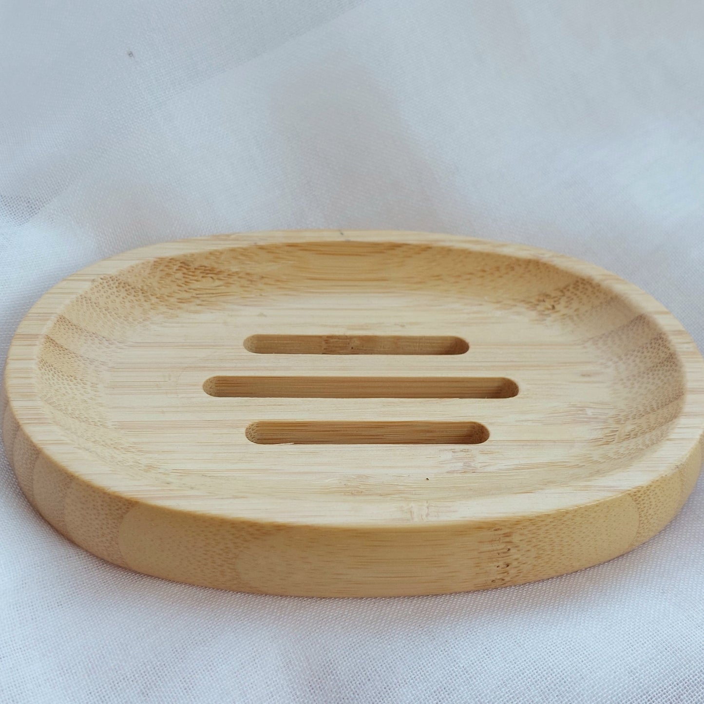 Bamboo soap dish (Oval)