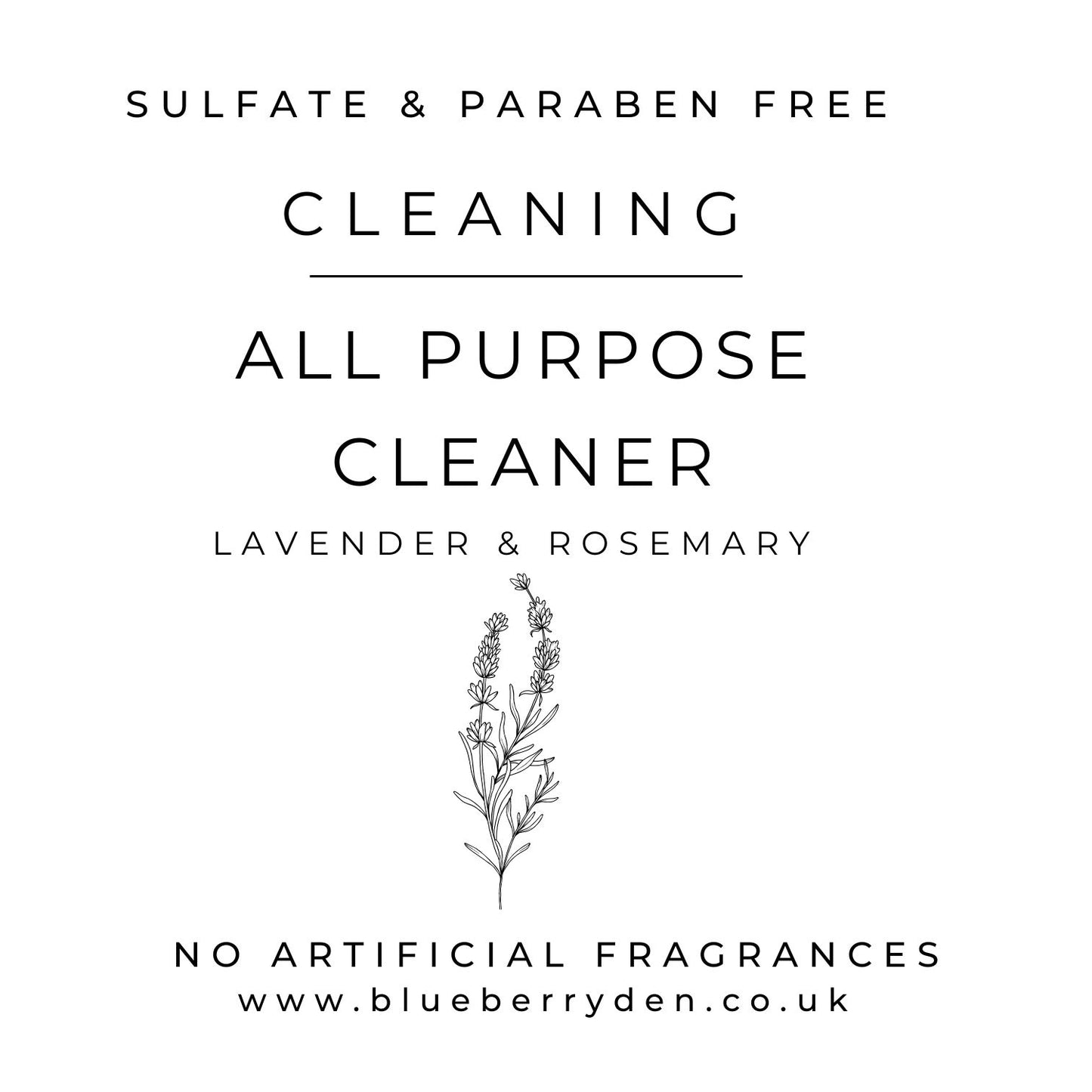 REFILL - All purpose surface cleaner (Lavender & Rosemary) /500ml