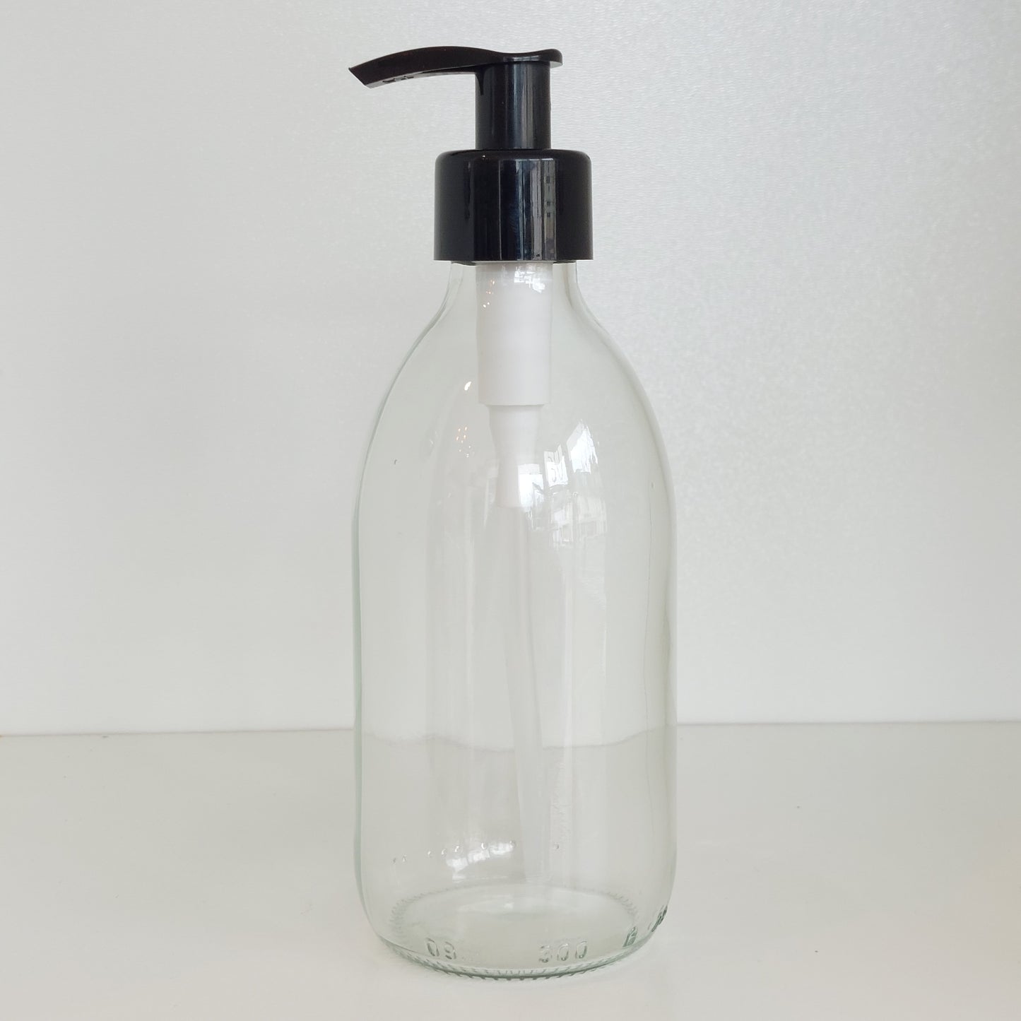Pump glass bottle 500ml