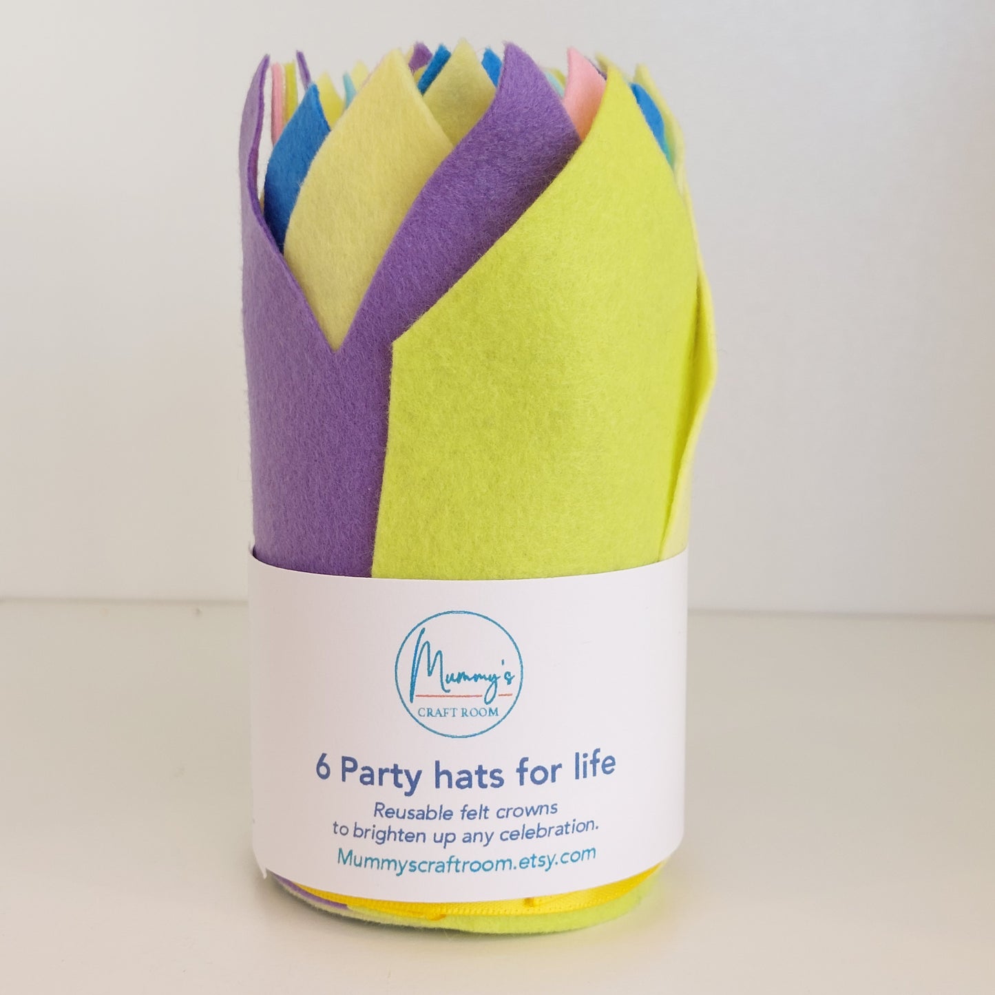 Reusable party crowns (pack of 6)