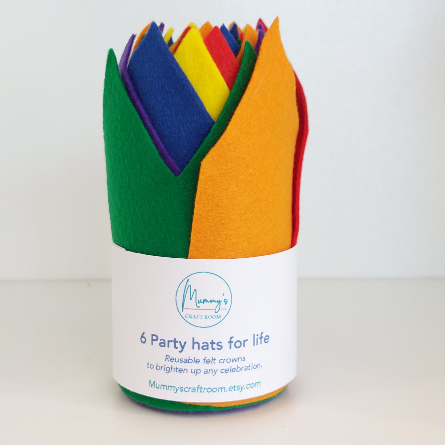 Reusable party crowns (pack of 6)