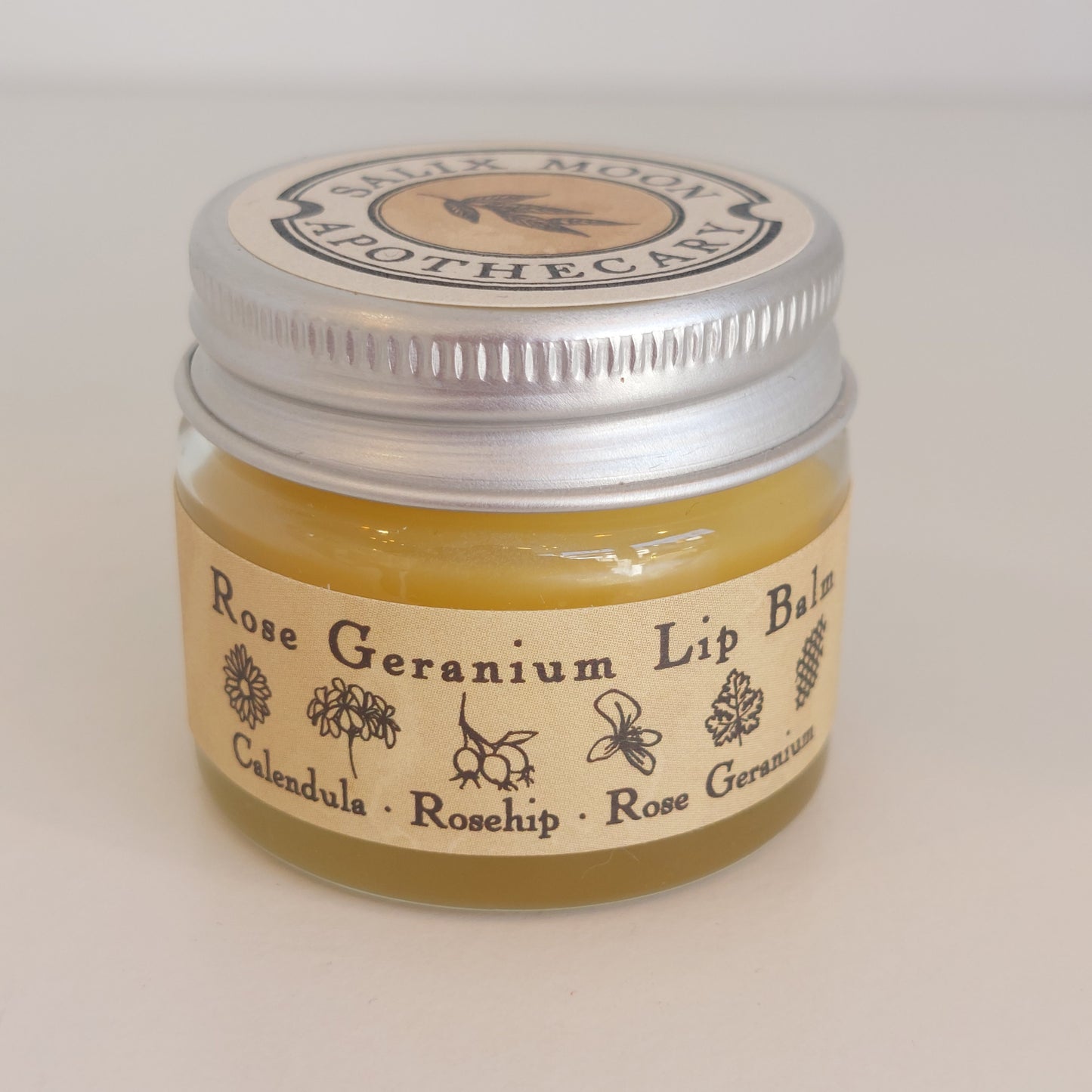 Rose Geranium Lip Balm | Organic Rosehip and Calendula