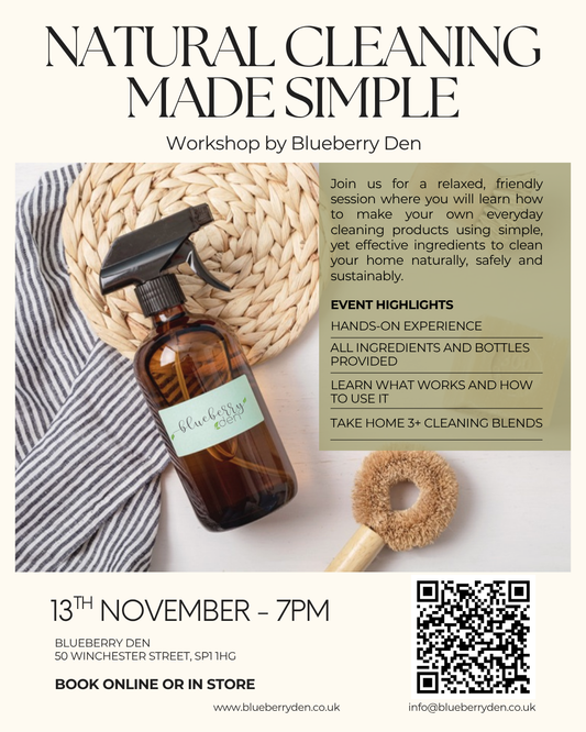 Natural Cleaning Workshop - 13th November