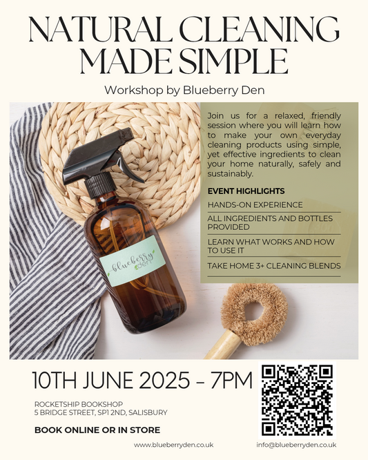 Natural Cleaning Workshop - 10th June Salisbury