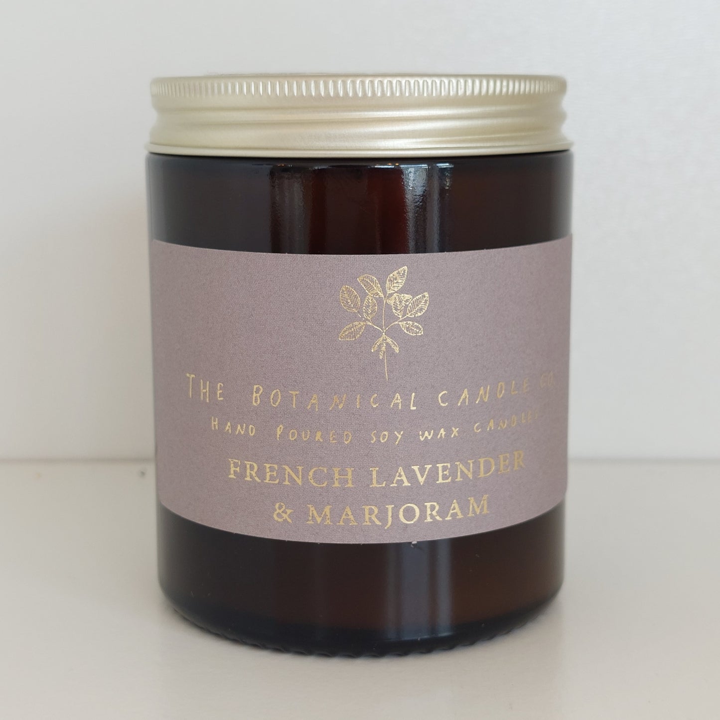 French Lavender & Marjoram soy wax candle - medium