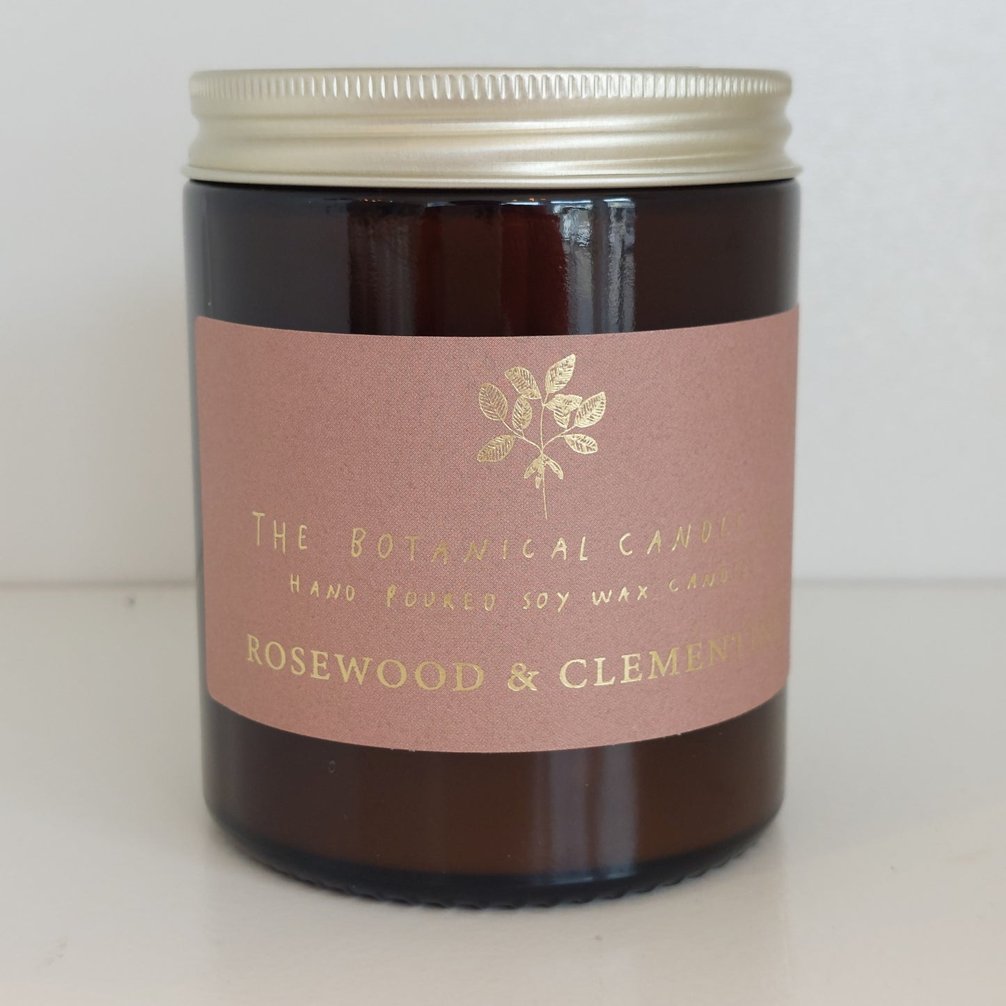 Rosewood & Clementine soy wax candle  - medium